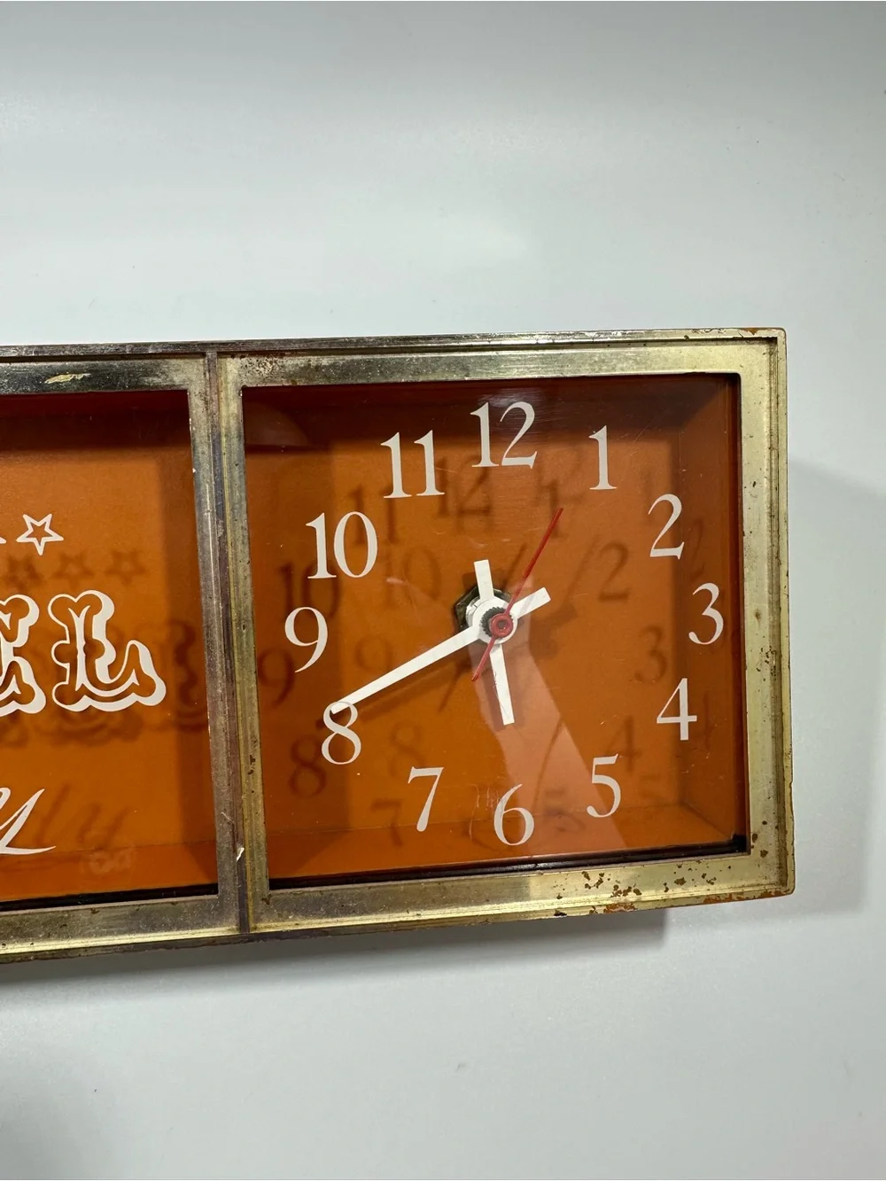 Vintage Korbel Brandy Advertising Clock Liquor Sign Collectible Works Man Cave
